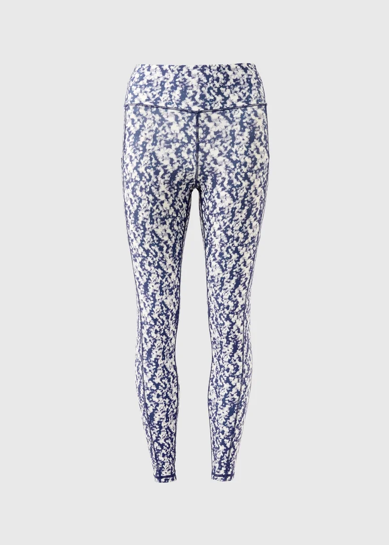 Matalan Blue Souluxe Blue Mottle Print Gym Leggings for Women | Best Price UAE